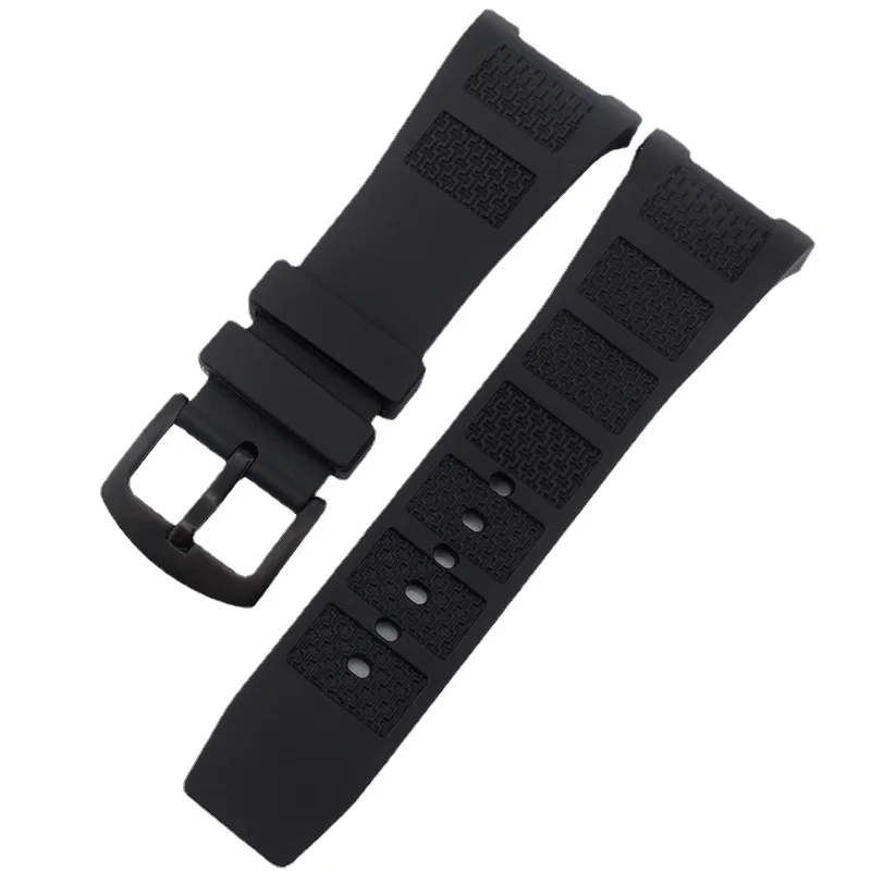 Silicone Watch Strap for IWC Engineer 322503 323601 Waterproof Sweat-Proof Soft Comfortable Notch Rubber Watch Band 30.16mm