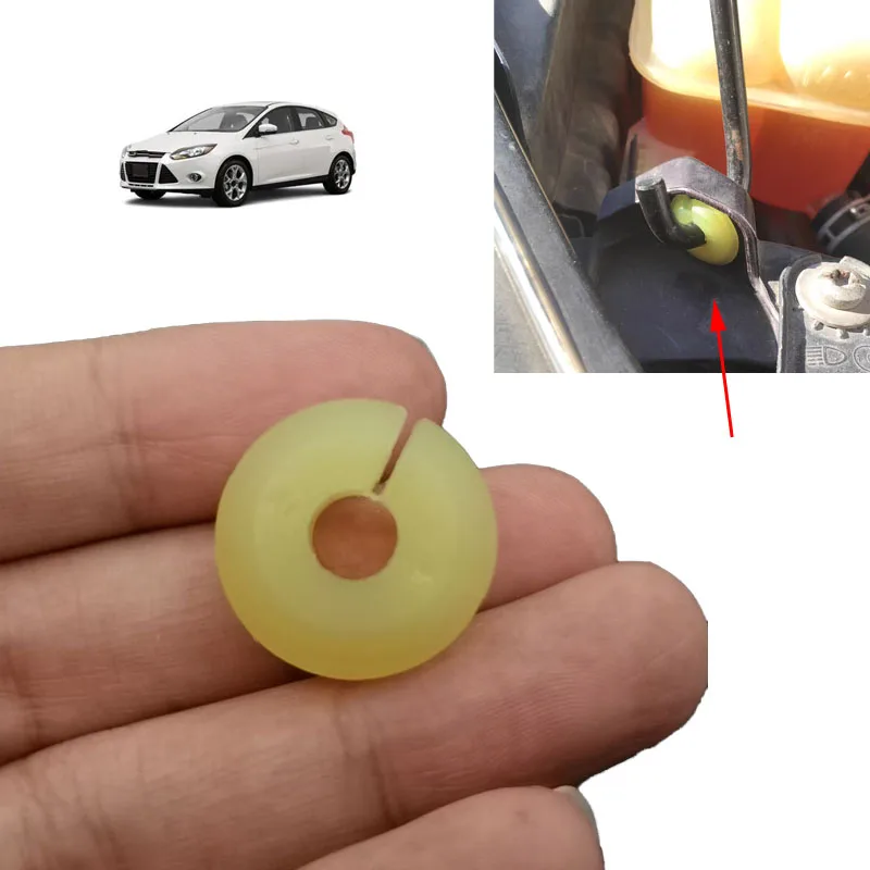 W700510-S300 For Ford Focus 2001 Elastic Rubber Hood Latch Prop Rod Hinge Nut Grommet Support Rod Retainer Car Accessories