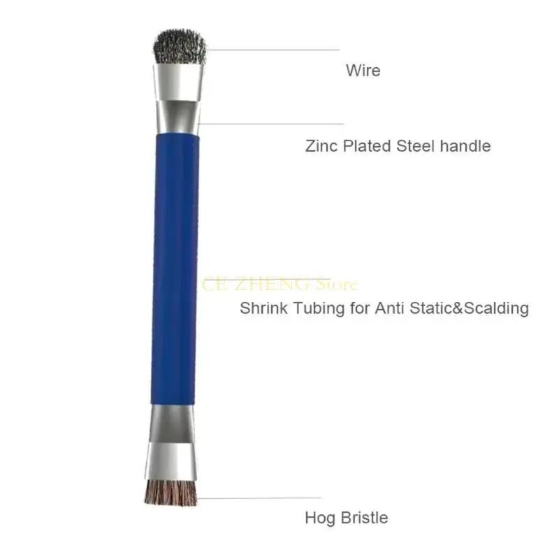 Pennello a doppia testa pulizia anti statica E56B per telefono cellulare