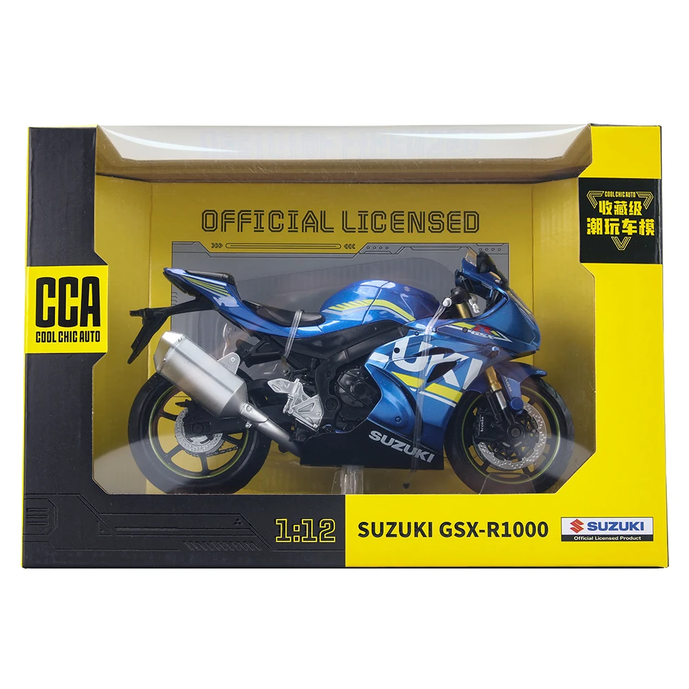 MSZ CCA 1:12 Suzuki GXS-R1000 Classic Motorcycle Model Alloy Car Model Toy Car Casting Collection Toy Gift Christmas Gift