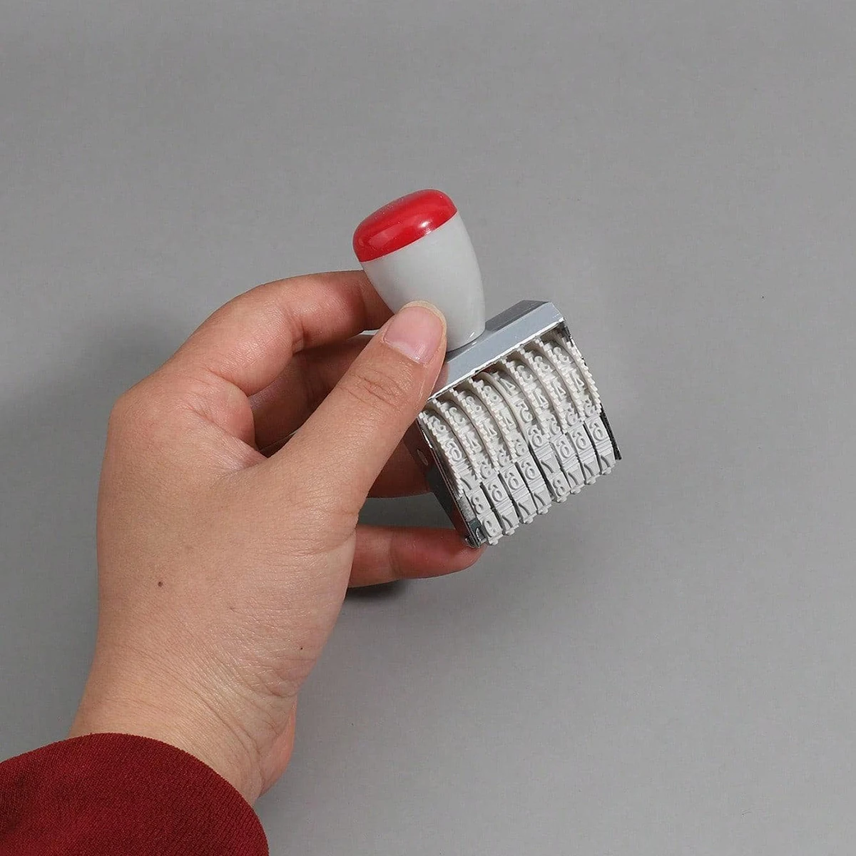 1 PC 8-stelliger nummerierter Rollstempel für Studium und Büro, schnelle Datumsnummerierung, digitale Klarheit, tragbarer Rollstempel