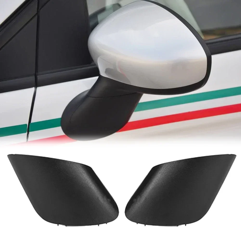 Car Accessories for Fiat 500 Car Rearview Mirror Arm Stem Cover Stem Cap Left & Right Side Mirror Cap Cover 735450654 735450655