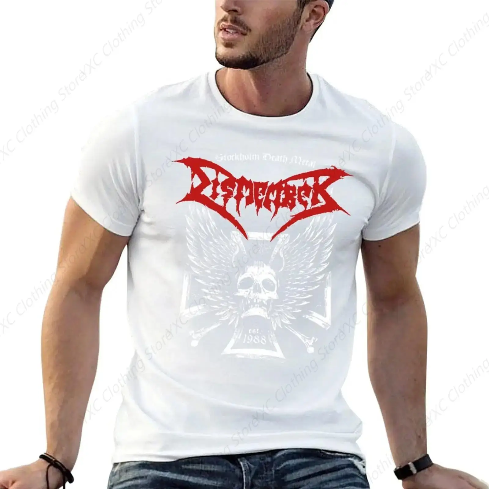 BEST DISMEMBER BAND MERCH men's T-shirt- Short Sleeve Crew Neck Soft Fitted Tees S - 6XL Fresh Classic Basic Tshirts