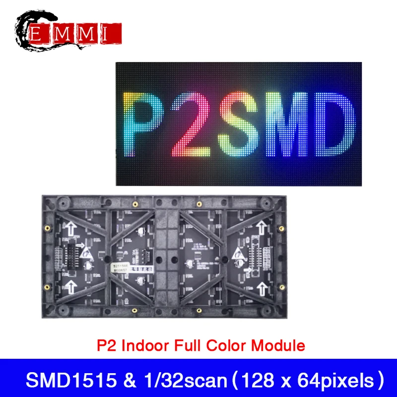 

Внутренний полноцветный светодиодный дисплей P2 SMD RGB, модули 256x128 мм, 1/32 сканирования, настенный светодиодный рекламный щит x 6, 4 пикселя