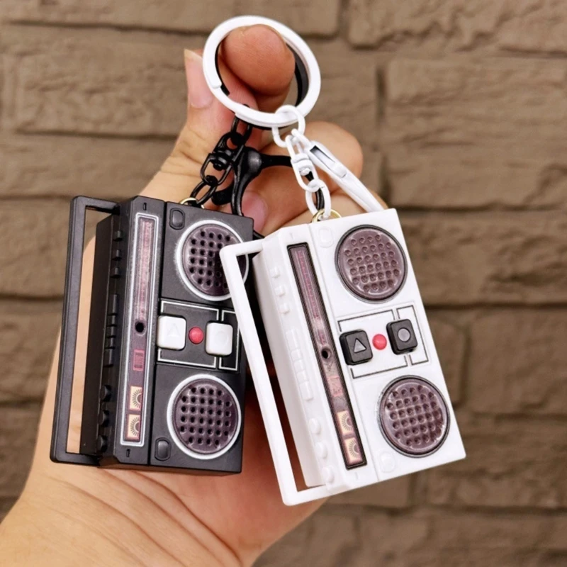 Mini retro Recorder Keychain Creative Tapeer Recorder