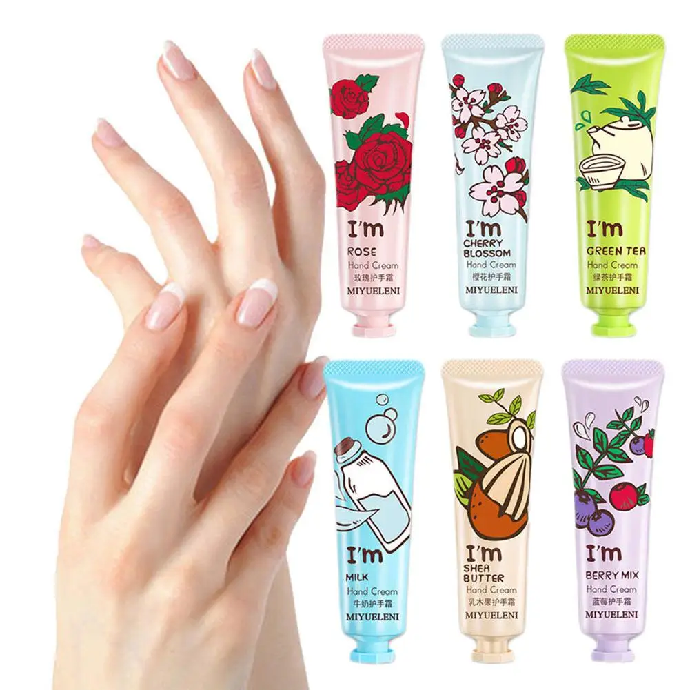 30ml Plant Extract Moisturizing Hand Cream Anti-crack Greasy Smooth Refreshing Remove Hand Non Cream Hydrating Skin Roughne P4Z8