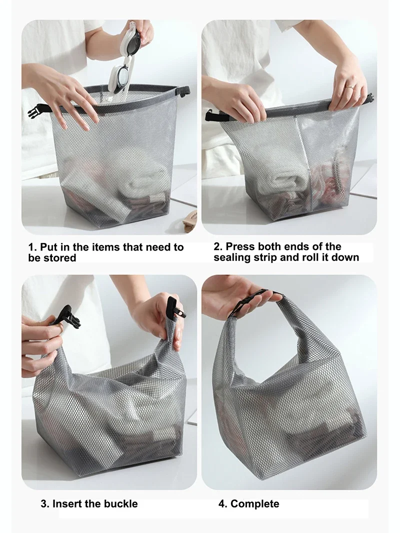 Large Capacity Waterproof Cosmetic Storage Bag Portable Handbag