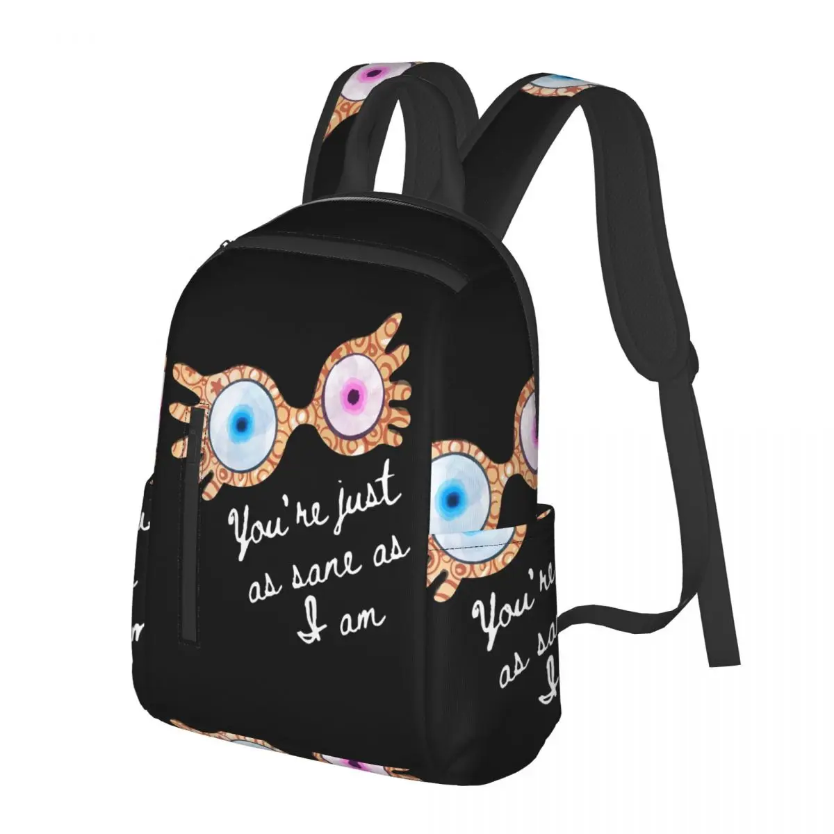 You_re Just As Sane As I Am - Luna Lovegood Student Backpack School Bag Hiking Travel Daypack for Boys Girls Bookbag Shoulder