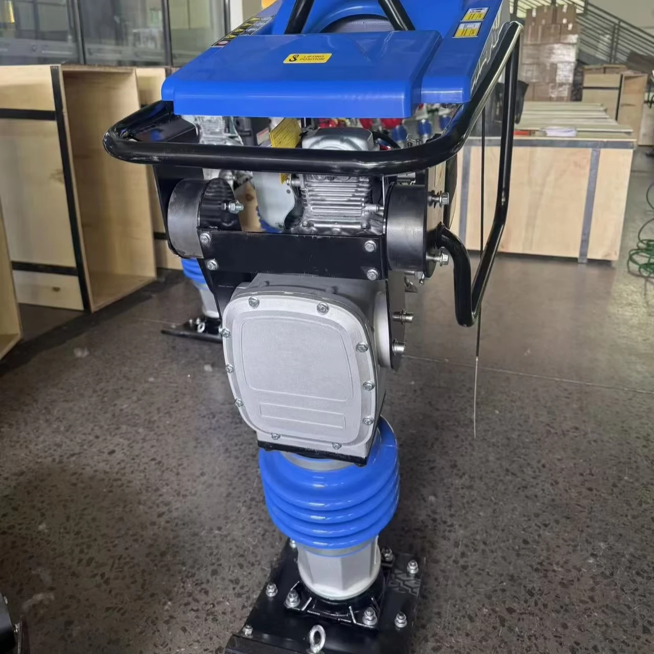 a for  Factory 6.5HP 80KG Motor Tamper Rammer Hand Compactor with 13KN Impact Force and 35cm Tamp Depth