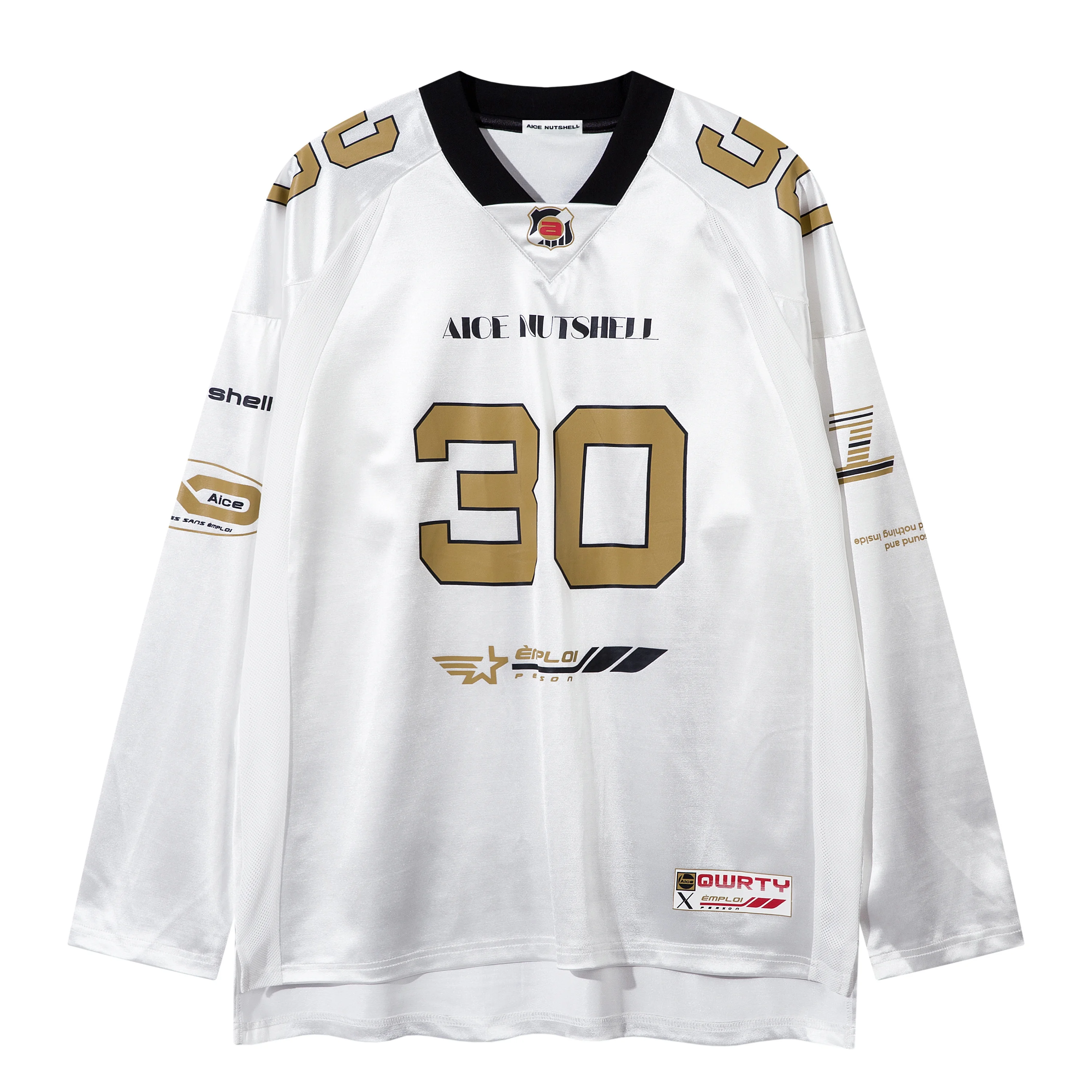 

American Street-style Loose Basketball Jersey Long Sleeve T-shirt Couple's Version