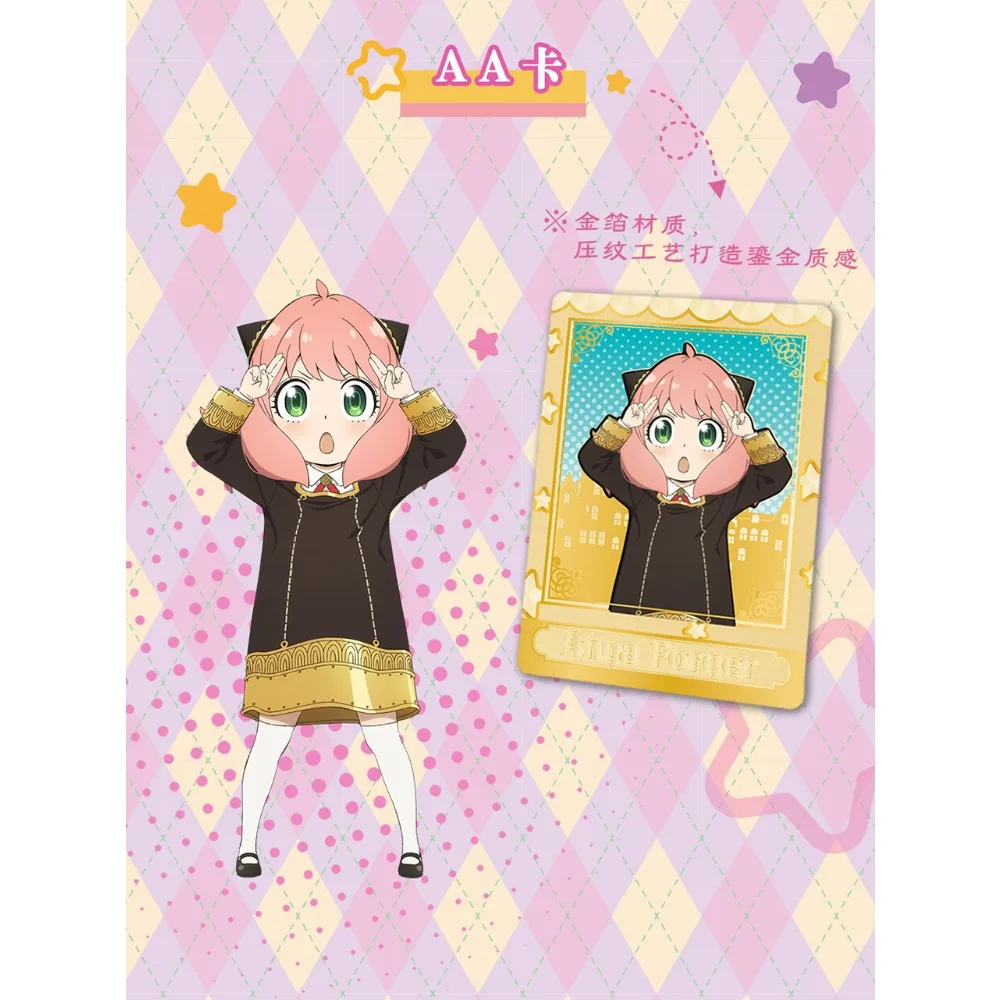 New EAKI Genuine SPY × FAMILY Collection Card Daily Comedy Japanese Anime Exquisite Craftsmanship Cards Christmas Family Gifts