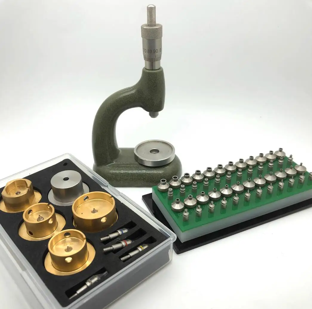 أداة مجوهرات صانع الساعات Horia MSA 13.100 مع برغي ميكرومتر 4 مم و4 مم طقم إصلاح ساعة Bergeon 5372 الصينية