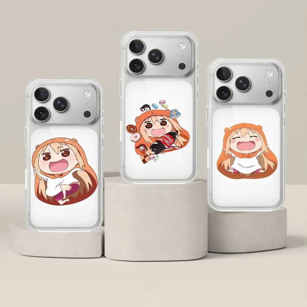 Umaru-chan Handyhülle für iPhone 17 16 15 11 13 14 Pro Max 7 8 Plus X Xr Xs Max Se2020 12mini Transparente Hülle