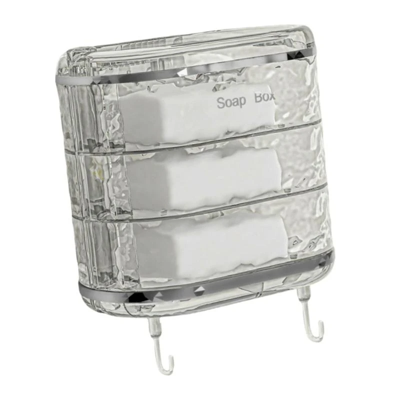 N5KC Rustproof Soap Dish 1/2/3 Layer with Powerful Suction Cup Adhesive Soap Holder