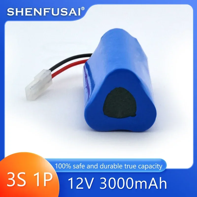 100%novel  12V 3S1P lithium-ion battery pack 3000mAh high-capacity lithium battery,