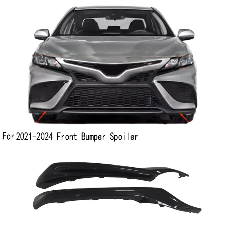 غطاء المصد السفلي الجديد لسيارة Toyota Camry XE XSE 2021-2024 سبويلر المصد الأمامي #6