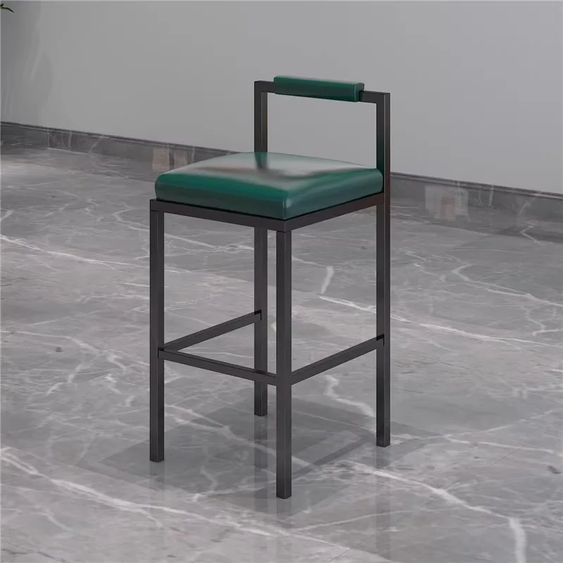 High Black Bar Stool Industrial Kitchen Reinforce Free Shipping Bar Chair Waiting Library Cadeira Ergonomica Nordic Furniture