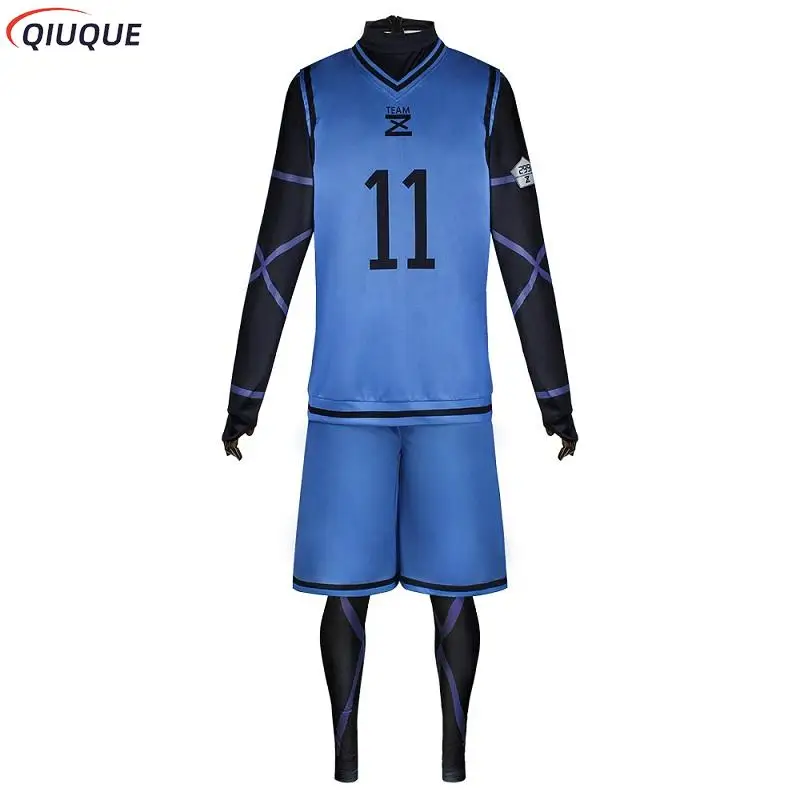 Blue Lock Cosplay Costume Wig Bachira Meguru / Chigiri Hyoma / Kunigami Rensuke / Isagi Yoichi Sportswear Jersey Jumpsuit Outfit