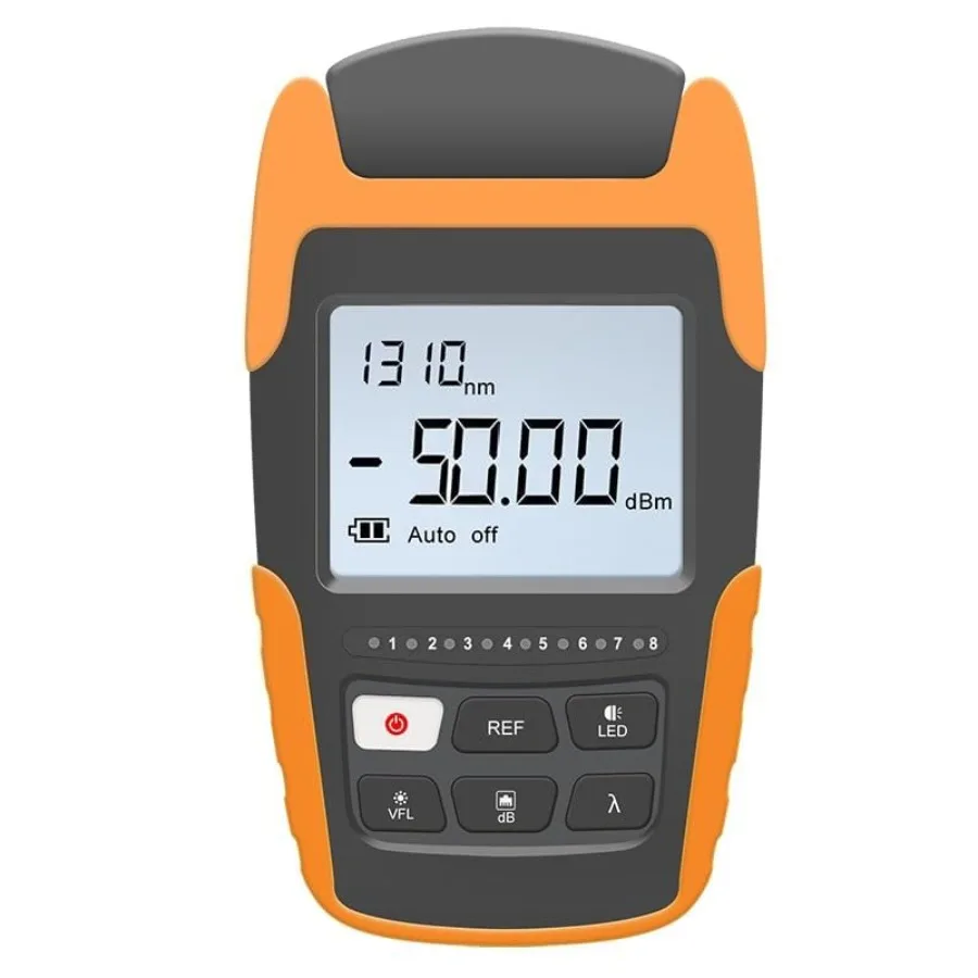 

【New model】Mini Optical Power MeterPortable Fiber Optical Power Meter with Universal FC/SC/ST Interface and LED/VFL/RJ45 Sequen