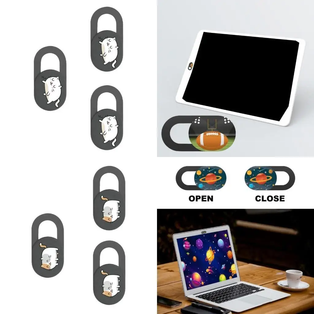 

31BA 3pcs Camera Privacy Protector Sticker Webcam Cover Slide Universal Camera Cover