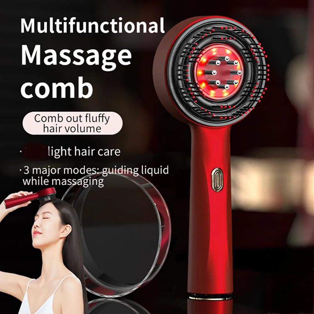 Electric Scalp Massage Comb with Essential Oil Applicator