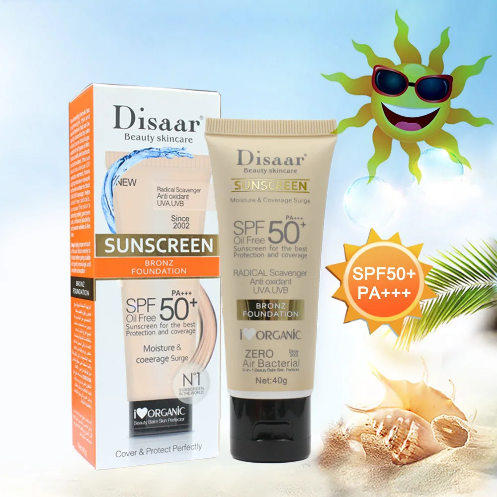 Disaar SPF 50 crema solare viso sbiancante crema protettiva per la pelle crema solare idratante Anti-età per il controllo dell'olio