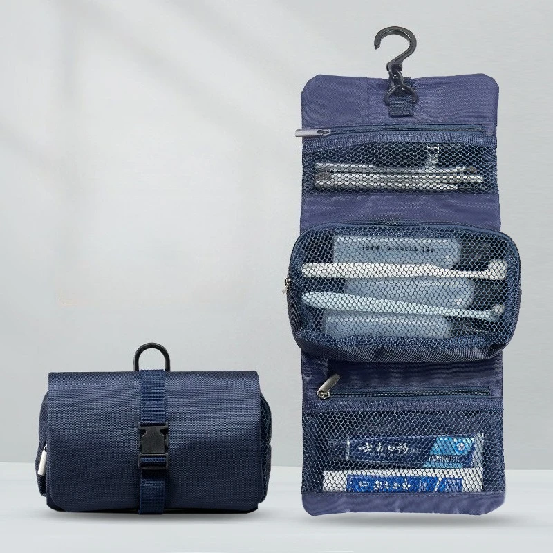 Buckle Folding Toiletry Bag Japanese Style Hook Men's Business Trip Toiletries Storage Bag Women's Travel Cosmetics Bag