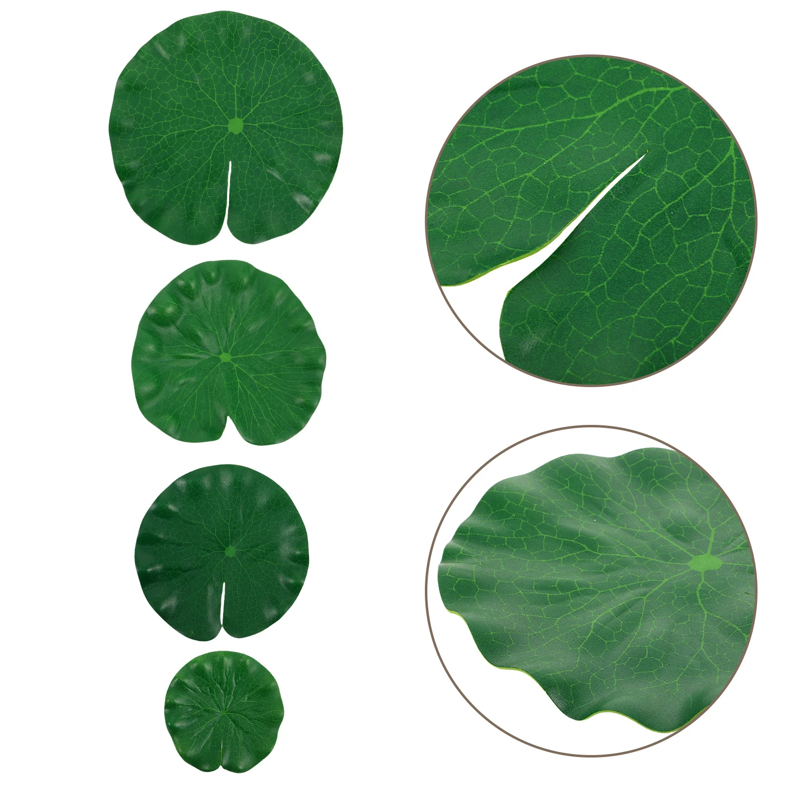 

26Pcs Artificial Lotus Decor Floating Lily Pads Realistic Pond Plants Aquarium Accessories Fake Water Lilies Garden Pond