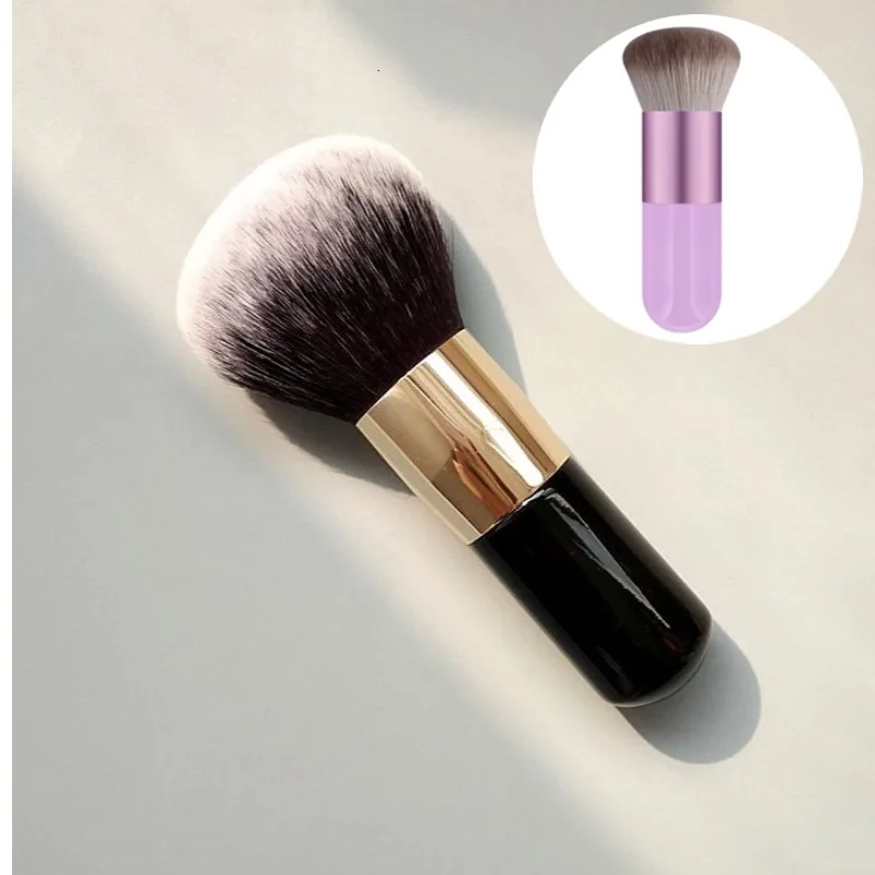 1 قطعة فرش ماكياج كبيرة الحجم كريم الأساس فرشاة لمساحيق التجميل لينة الوجه أحمر الخدود فرشاة المهنية مستحضرات التجميل الكبيرة أدوات تجميل #1