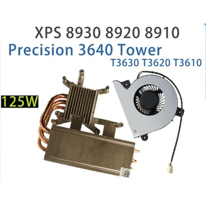 Y + جديد لـ Dell XPS 8930 8920 8910 T3650 T3640 T3630 T3620 125 واط وحدة المعالجة المركزية المبرد ث/مروحة #2