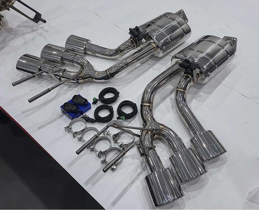 

For W463 Exhaust System with 6 Tips G500 G55 G65 G350 Muffler Pipe Stainless Steel Exhaust Note System Car Facelift Upgrade Part