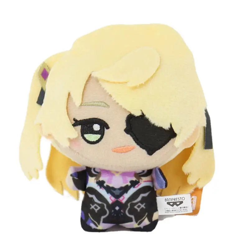 10 سنتيمتر أنيمي الكرتون Genshin تأثير Zhongli Klee ألعاب من نسيج مخملي الإبداعية الجديدة ألعاب من نسيج مخملي على ظهره المفاتيح ملحق هدية للأصدقاء