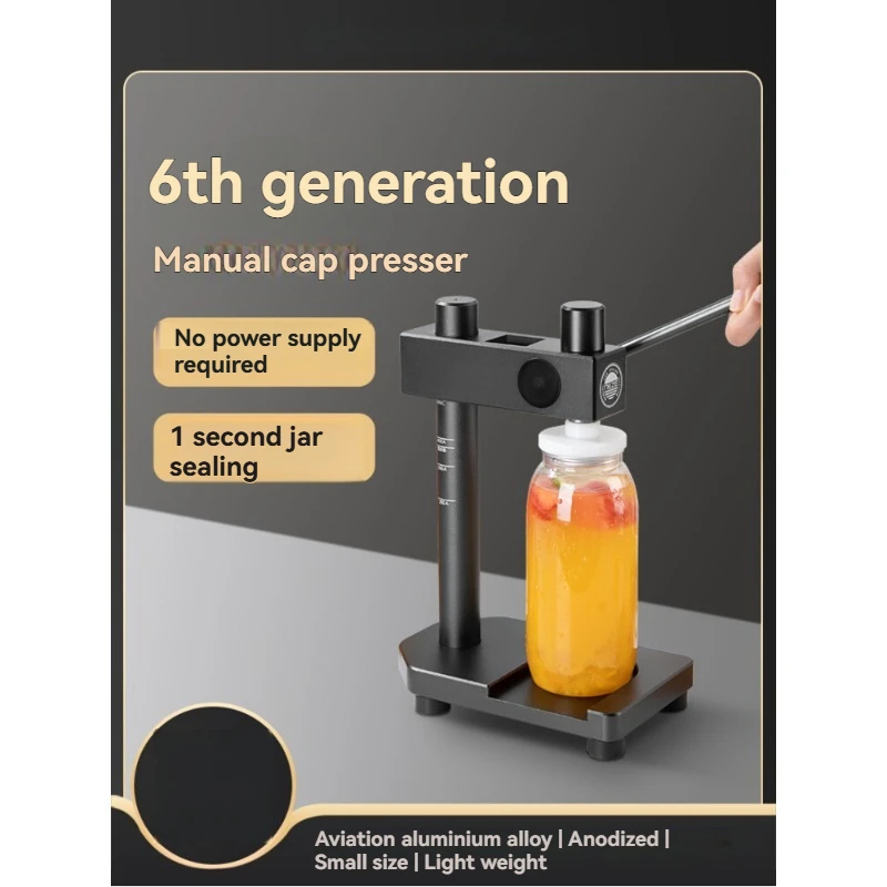 New Manual Automatic Can Sealing Machine, Commercial Bottle Capper for Milk Tea Shop, Tin Can Sealer for Disposable Cups