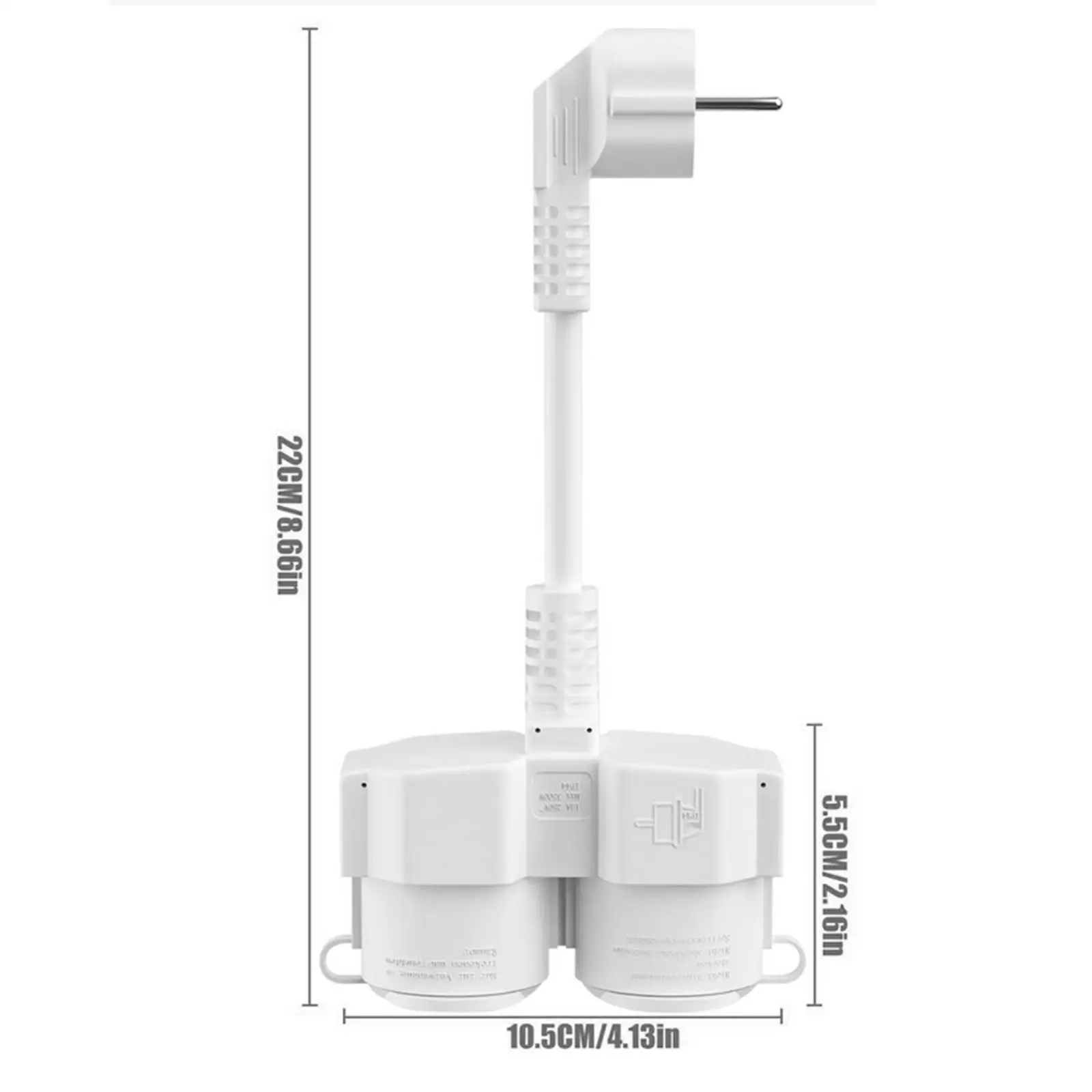 Europäischer Schutzkontakt-Stecker auf Buchse, Verlängerungskabel, professioneller staubdichter Outdoor-Steckdose, Netzkabel-Splitter, 16 A, 250 V