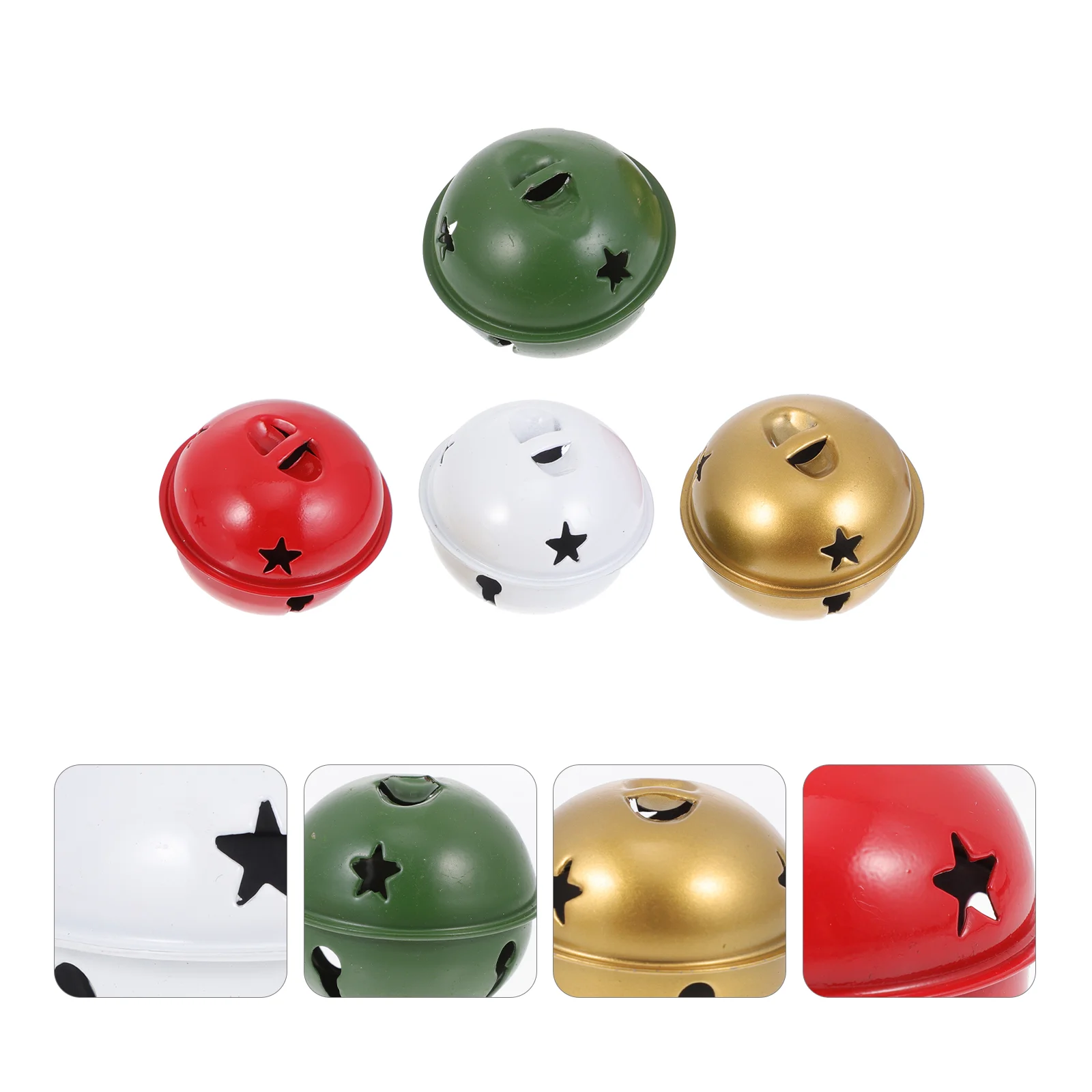 

40 Pcs Vintage Ornaments Christmas Bells Decorations Xmas Tree Hanging Pendants Craft Party