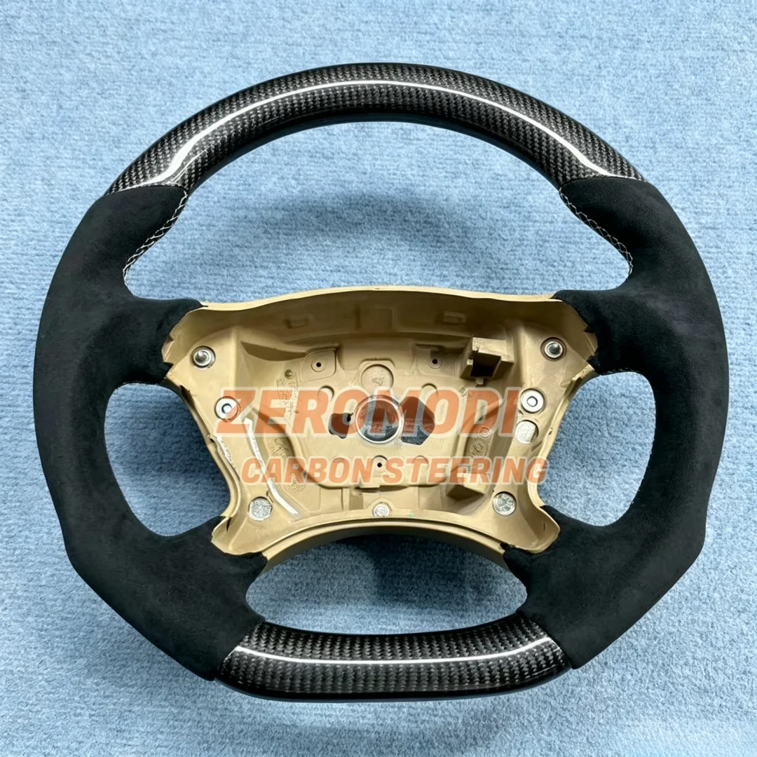 Real Carbon Fiber Steering Wheel Sport Modified Steering Wheel For Mercedes Benz W211 C209 C219 W463 R230 E CLK CLS G SL Class R