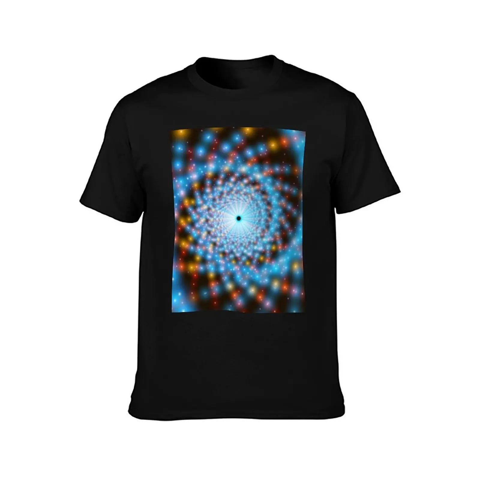 Optical Illusion Trippy Psychedelic Space T-Shirt Breathable Workout Short Sleeve Top T-Shirt