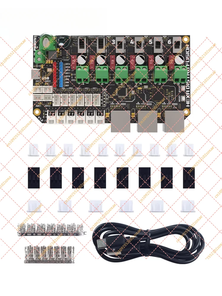 for FYSETC 6-Way CANBUS & USB 2.0 Multi-Function Power Distribution Hub
