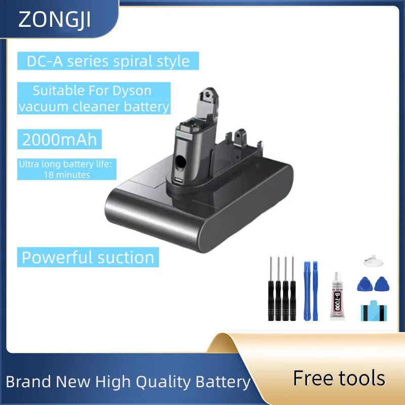 

Новый аккумулятор, подходящий для аккумулятора пылесоса Dyson серии DC, 2000 мАч, аккумулятор + бесплатные инструменты