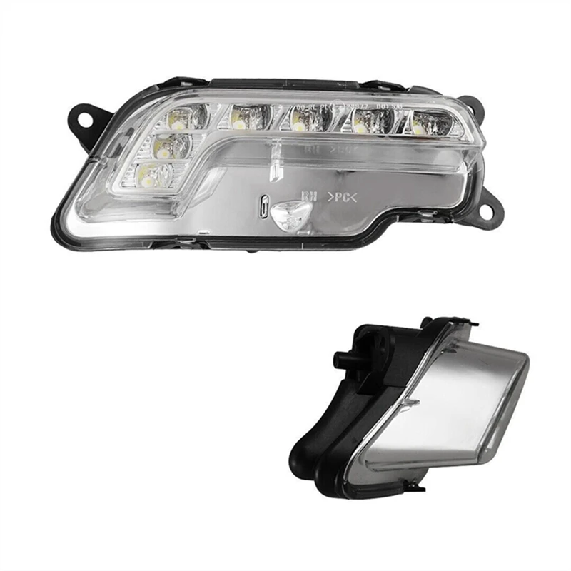 Amortecedor dianteiro do carro lâmpada de nevoeiro led luz de circulação diurna para mercedes w212 e350 e550 e63 2010-2016