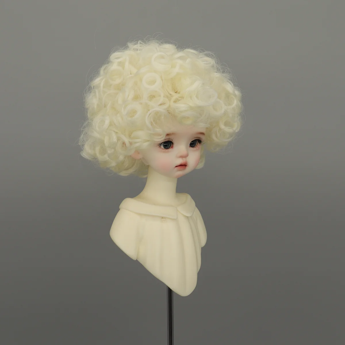 1/3 1/4 1/6ドール用ウィッグ、60/45/30cm BJDドール、ブライスドール用ショートエクスプロージョンヘア、ソフトガールトイ、ドレスアップドールアクセサリー、ドールなし