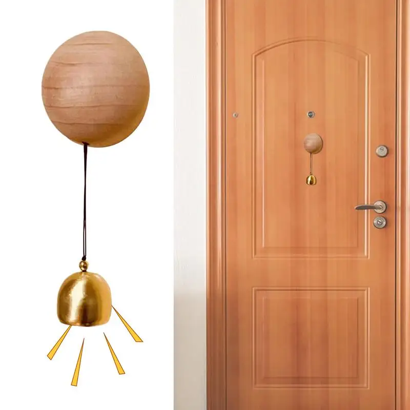 

Japanese Wooden Wind Chimes Wireless Doorbell Entrance Door Bell Decorative Wind Bell for Home Opening Hanging Decorations