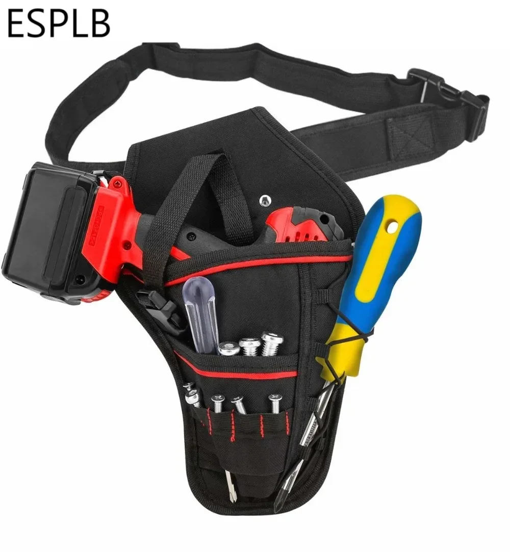 ESPLB Waterproof Drill Holster Waist Tool Bag - Electric Tool Pouch for Wrench Hammer Screwdriver