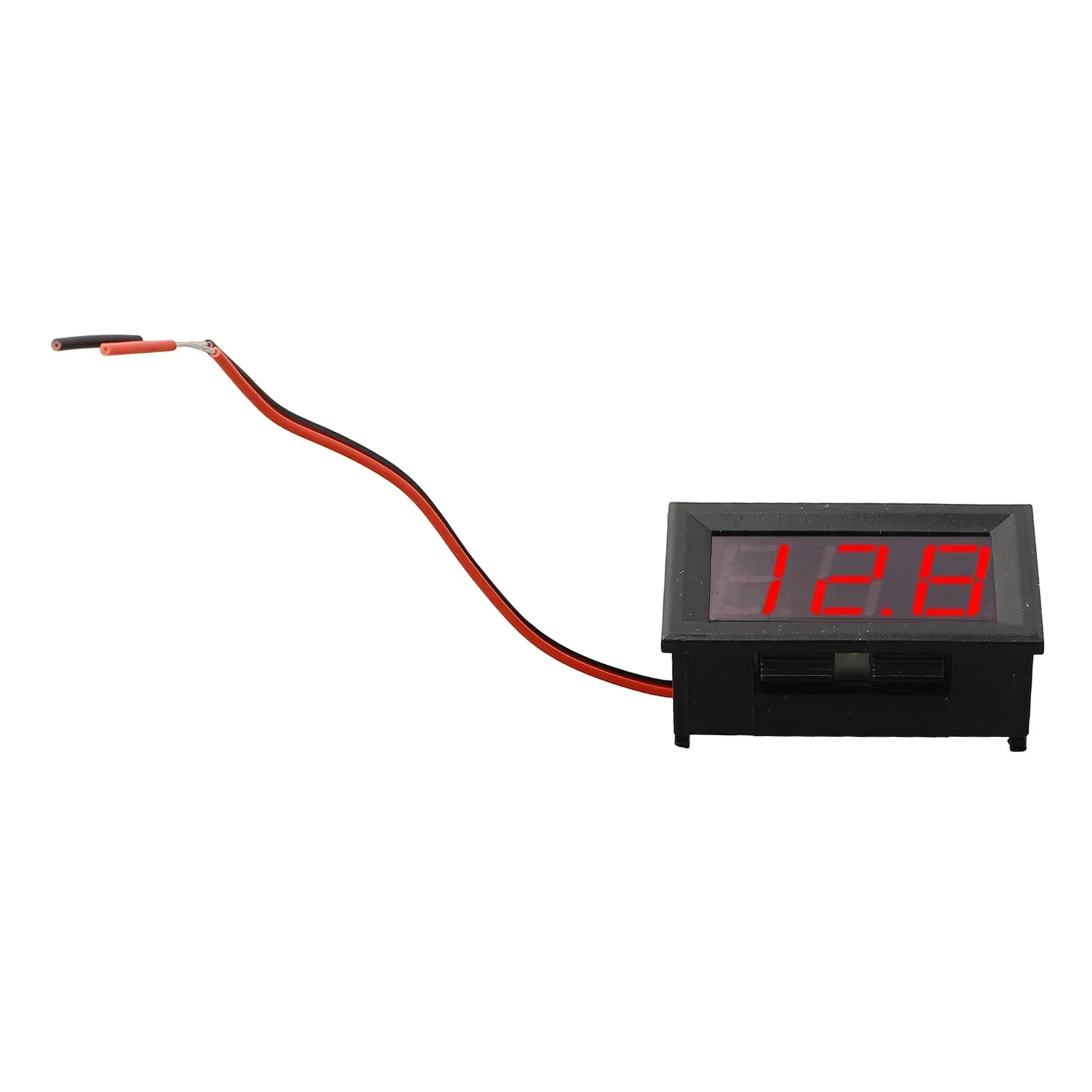 Meja voltase LED 0.56 inci, alat listrik pengukuran Voltmeter 2 garis DC voltase Merah Biru Hijau DC 5-120V 1 buah