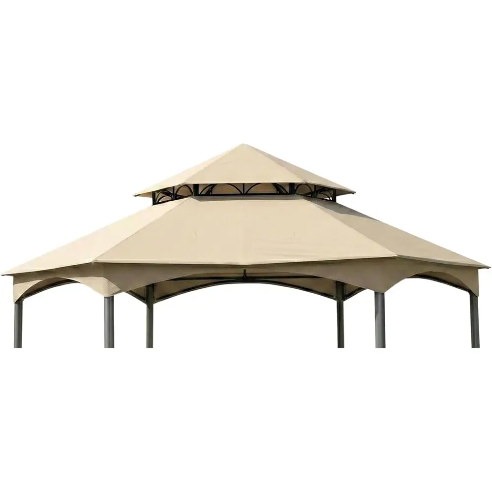 12x12 Gazebo Replacement Top for Hexagon Canopy - Beige