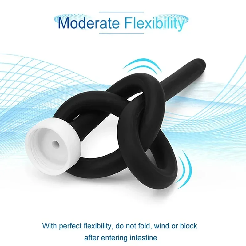 50/200 سنتيمتر لينة سيليكون أنبوب حقنة شرجية الشرج ، دش تنظيف مجموعة ، المحمولة ، أنبوب الشرج الأنظف ، النظافة الشخصية تنظيف بيديت دش