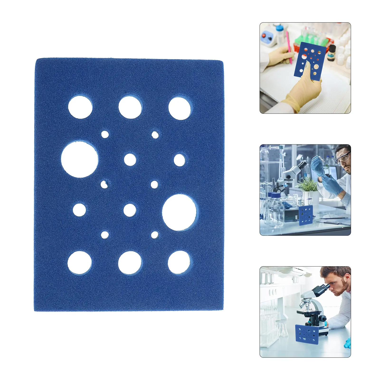

Multifunctional Lab Tube Rack Holder For Floating Tubes Washable Test Tubes Stand Stable Foam Vial Holder