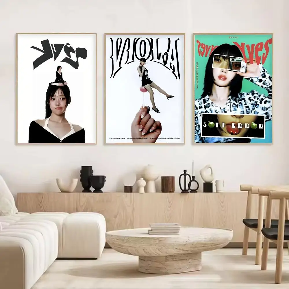 Singer Yves Loona Painting Calligraphy Stylish Canvas Poster Wall Art for Living Room Bedroom Cafe Office Decor Gift
