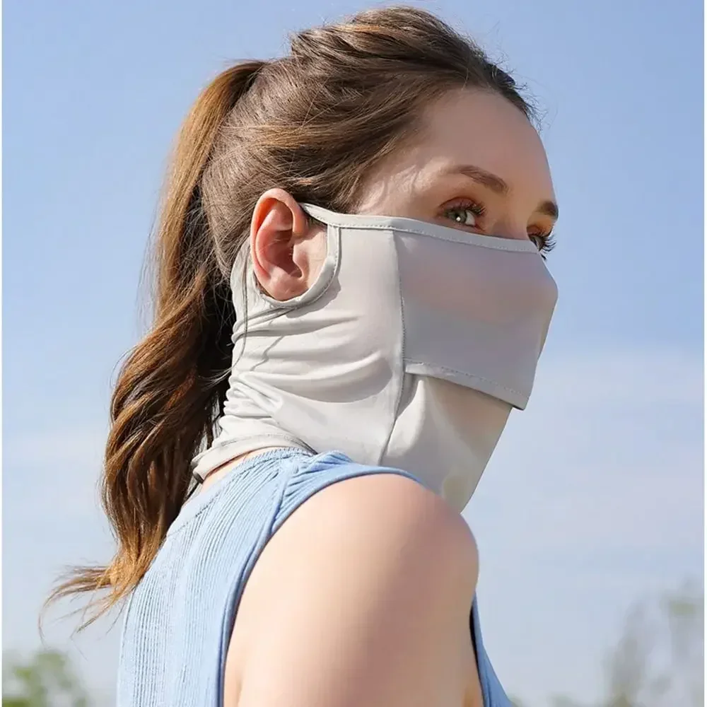 Uv Bescherming Zomer Vissen Riding Face Sjaals Voor Vrouwen Golf Ijs Zijde Masker Gezicht Cover Hals Wrap Cover Zonnebrandcrème Sjaal