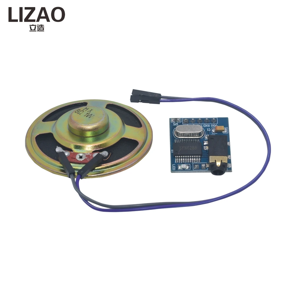 LIZAO SYN6288 Speech Synthesis Module, Multi-Command Control Voice Board with Speaker for Text-to-Speech Projects